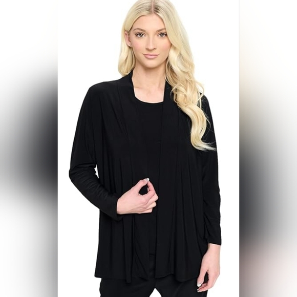 Citiknit Other - NWT Citiknit Open Front Black Cardigan